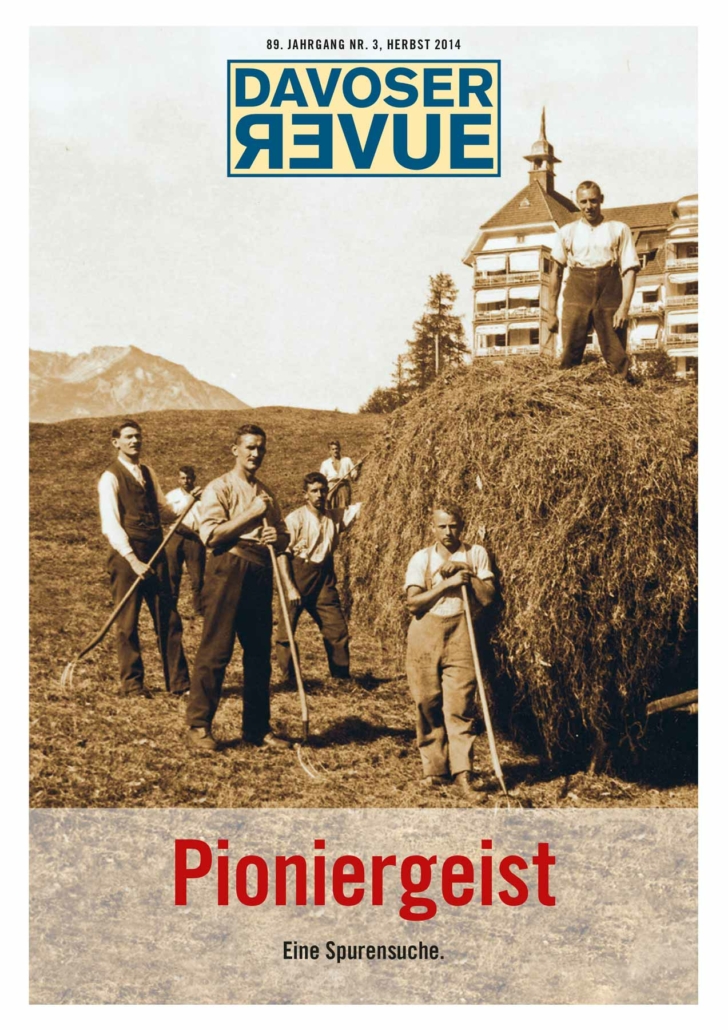 Davoser Revue – Ausgabe Pioniergeist, Titelbild